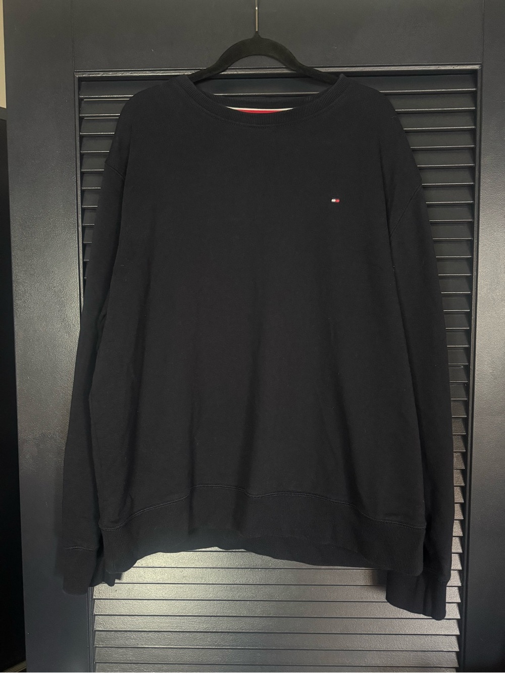 Tommy Hilfiger Navy Mini Flag Crewneck Sweatshirt Men’s XXL